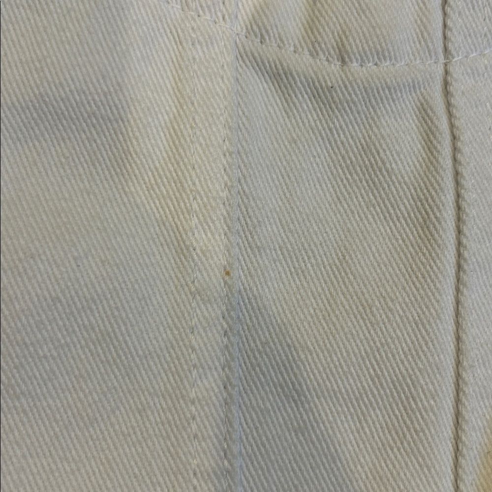 LifeShe White Cropped Denim Distressed Jacket, Women’s XL - Picture 7 of 8
